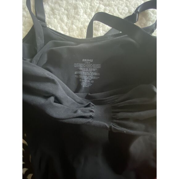 Women’s Black Shapewear Romper Bodysuit Size L Adjustable Straps Comfort - Picture 4 of 4